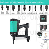 Multipurpose Hydropower Woodworking Steel Nailer Concrete Ceiling Frame Trunk Rechargeable Gas Nail Gun