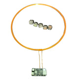 TYPE-C 5V 0-200mm Wireless Power Supply Transmitter Coil Induction 5PCS Receiver LED Light Lamp DIY Model am ama Robots