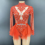 New fashionable short jumpsuit, sexy tight fitting yoga and Latin dance training suit
