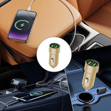 3.4A Fast Charging Adapter Metal Car Safe Auto Charger For Daily Life Business Trip