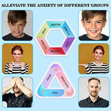 48PCS Calm Stickers, 6 Styles Fidget Tactile Rough Textured Reusable Strips For Anxiety Sensory Stickers