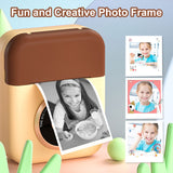 Print 1500mAh Instant Printing Camera HD Video Recording with Thermal Photo Paper Boys Girls Birthday Gift