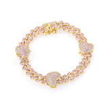 New Product Heart-shaped Zircon Plated All-match Anklet For Lady