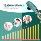 6 in 1 Wireless Electric Back Vibration Infrared Heat Multifunctional Neck Leg Massager Pain Relief Shiatsu