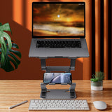 3 Layer Laptop Holder Stand 360 Adjustable Foldable Coog Bracket Support Aluminum Alloy Anti Slip for 11-17 Inch Notebook