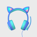 Cat Ear Headphone Girl Cute Kids Headset children's Bluetooth Headphones With Microphone for Early Education Headset