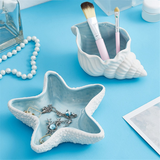 Ceramic Storage Desktop Ornaments Earrings Rings Bracelets Jewelry Display Plate Tray 12.5x7x6cm