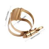 Single Screw Adjustment Saxophone Compact Durable Ligature for soprano saxophone/Alto Saxophone/tenor saxophone