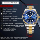 PAGANI DESIGN Luxury Men's Automatic Watches Sapphire Glass Diver's Mechanical Wristwatch Stainless Steel Business Watch For Men