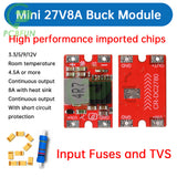 DC-DC 25V to 5V/12V 8A Mini 96% Efficiency Airplane Power Buck Module