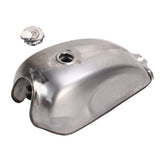 Motorcycle Gas Tank Sporty Look Bare Metal Retro Design Impact Resistance High Hardness Iron Fuel Petrol Tank for Motorbike