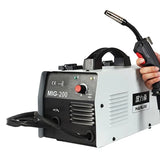5000W 200A No Gas Small Semi-automatic for MIG Welder Flux Core Wire Gasless Welding hine Inverter