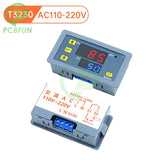 T3230/T3231 110V 220V 12/24V Digital Delay LED Display Cycle Timer Control Adjustable Timing Relay Time Switch