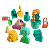 Beach Toys For Toddlers Soft Truck With Mesh Bag And Summer Water Play Game Bucket Sand Molds Tool