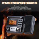 MOOER GE100 Guitar Multi-effects Processor Effect Pedal with Loop Recording(180 Seconds) Tuning Tap Tempo Rhythm Setting Scale