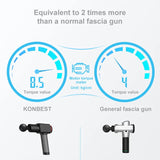 Custom Moq Color 30 Speed Fascia Massager Body Therapy Muscle Vibration 8 Attachment Message Gun