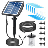 Solar-Powered Automatic Drip Irrigation Kit for Plants - Self-Watering Devices with Water Sensor Timer