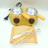 Hoodakang-Electric Candy Melting Pot, Chocolate Fountain, DIY Kitchen Tool with Heart-shape Mold for Soap Making, 220V