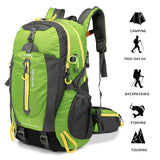 40L Water Resistant Backpack Camping Hiking Laptop Daypack Trekking Climbing Back for Outdoor Bags Travel Supplies