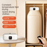 Portable Folded Electric Clothes Dryer with Remote Control and Timing - Ideal for Home and Travel