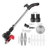 580W 98000Rpm Electric Lawn Mower Adjustable Length Cordless Lawn Angle Adjustable Trimming Garden Lithium Battery Lawn Mower