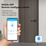 Electronic door biometric fingerprint unlock WiFi Tuya/TTlock application controls smart password lock keyless entry
