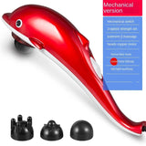 220V Dolphins massager sticks electric hammer hit back shoulder waist systemic multi-functional handheld vibration meter