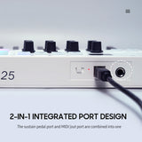M-VAVE 25-Key Control Mini Portable USB Keyboard MIDI Controller with 25 Velocity Sensitive Keys and 8 RGB Backlit