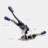3-in-1 Manual Strapping Tool Sealer Tensioner Cutter, Efficent All in one Machine Manual Banding Tool for 1/2" Width Poly Strap