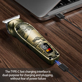 2024 New Resuxi 706 IPX6 Waterproof Trimmer Set Men Rechargeable Cordless 6 in 1 Beard Grooming Hair Clipper