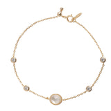 White Butterfly Shell Bubble Bracelet