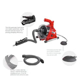 220V Electric Sewer Dredging Toilet Kitchen 19-28MM Cleaning hine Pipe Dredger Drain Cleaner 120W NEW