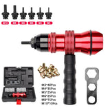 M3 M4 M5 M6 M8 M10 rivet core pulg conversion head aluminum alloy electric drill riveting mother gun