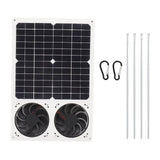 100W Solar Panel Exhaust Fan Air Extractor for Office Outdoor Dog Chicken House Greenhouse Waterproof Solars Plate Power Fans