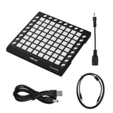 Worlde Midi Controller for Win Xp W7 W8 Mini Instrument Music Children's Piano Keyboard 64 Sensitive Pads Midi Controller