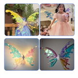 Princess Elf Fairy Wing Butterfly Wings Bellydance Carnival LED Costumes Christmas Shows Toy Gift for