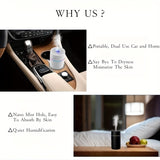 1pc 11.83oz Portable Humidifier, Mini Humidifier, Mist Humidifier, Humidifier For Car Home Office