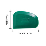 1pc Oval Scraper Putty Knife Plastic Car Paint Hand Tool Rubber Material Random Color