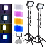 Andoer 10W 5600K LED Kit for YouTube Video Studio Product Portrait Photography with Ballhead Adapter Tripod Light Stands