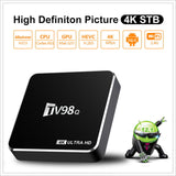 TV98Q Android 12.1 TV Allwinner H313 Quad Core 2GB 16GB 2.4G 5.0G WIFI UHD 4K Media Player Set Top Box