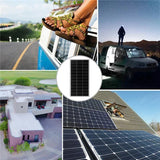 300W Solar Panel 18V Rigid Glass Solars Panels Monocrystale High-efficiency Chargig Outdoor Sola r Cell For Home/Camping
