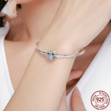 Fashion Lady Cute Owl Sterling Silver Bracelet