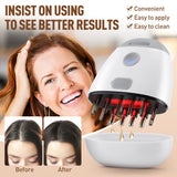 EMS Vibration Massager Massage Scalp Brush with Oil Dispenser Red Light Therapy Root Comb For Hair Growth