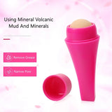 Natural Volcanic Control Cleansing Facial Skin Care Tools Makeup Remover Oil Absorbing Roller