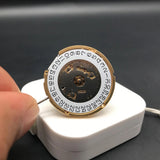6003D/6003.D Swiss Ronda Quartz Movement Watch Mechanism Parts Replacements Gold Clock Movt White Datewheel Original