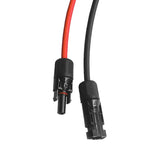 2m Extension Cables 2.5 Square Wire Cable with PV DC Connector Used in Solar Panel System IP68 1500V Rated Voltage