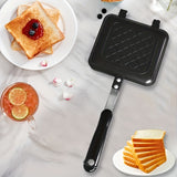 1pc, Sandwich Pan (14.99cmx13.49cm), Double Sided Non-Stick Sandwich Maker, Panini Pan, Steak Frying Pan