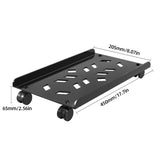Computer with Rolg Caster Wheels Steel Heavy-Duty Tower Stand PC or Cart Office Desk Accessories
