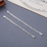 S925 Silver Glossy Men's And Women's Same Simple Style Personalized Bracelet