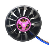 EDF 70Mm 2300KV 6S 12 Blades Fan Propeller With Brushless Motor For RC JET Airplane Drone Model Spare Parts